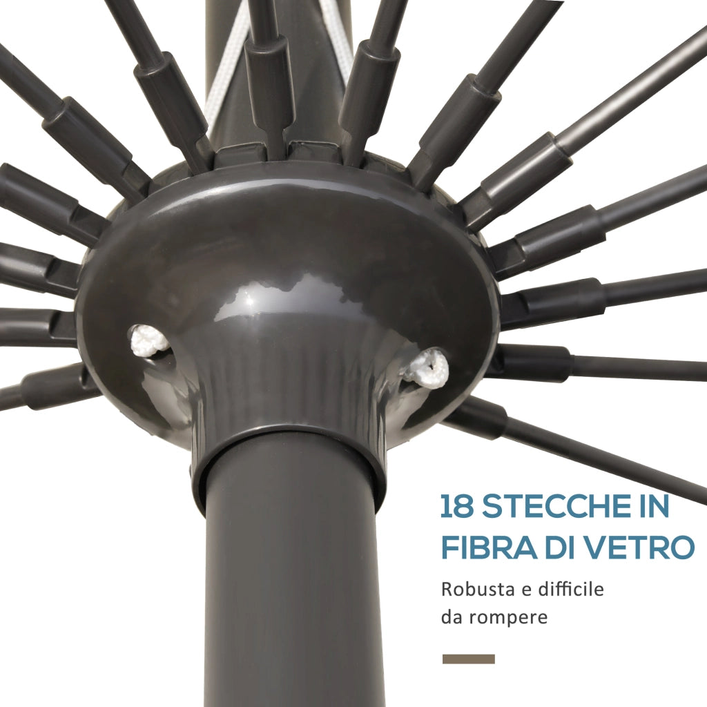 Ombrellone da Giardino 2.5x2.5m ¨C Minimal ¨C Crema
