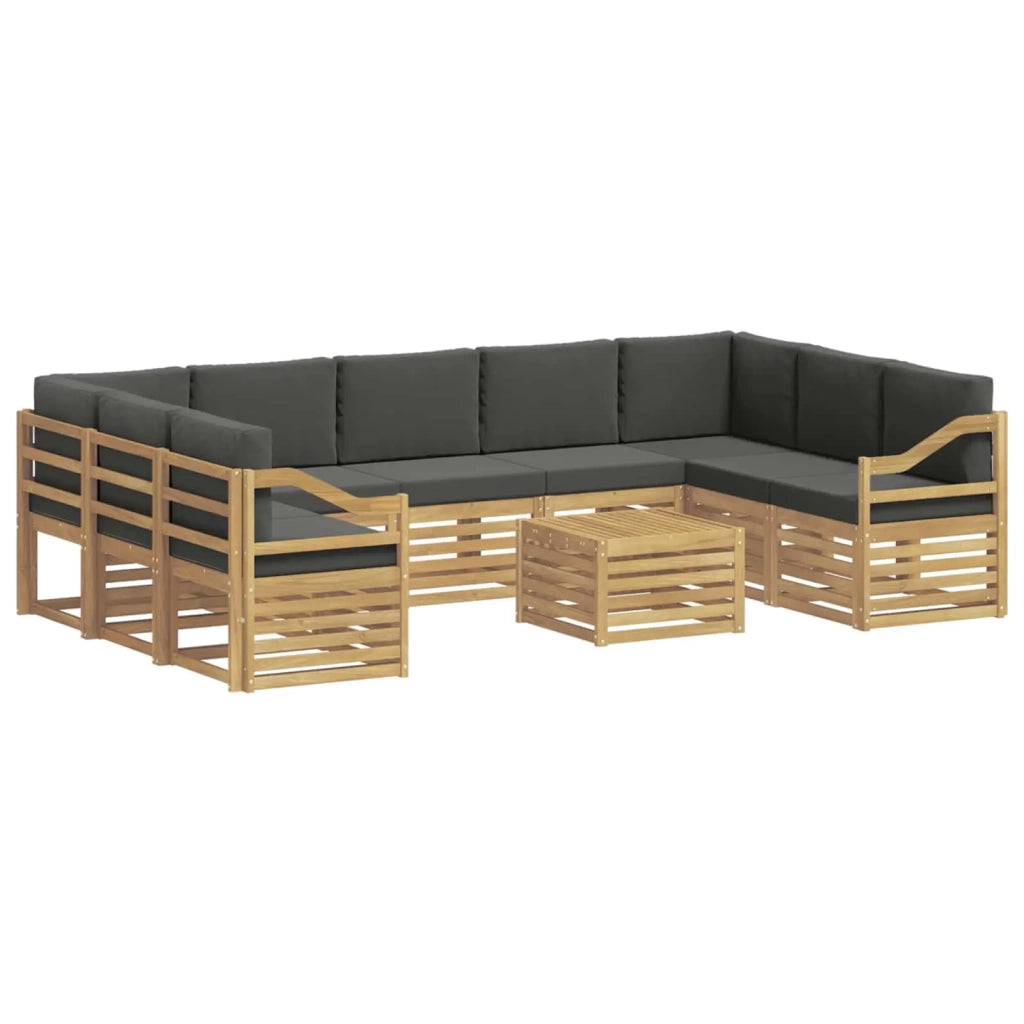 Set di divani da esterno 8 pcs Bianco e Antracite 3392562