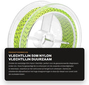 Laccio da pesca in nylon resistentente 50m - Gevoeligzza - Idoneo per acqua salata e dolce - 100% laccio intrecciato - Struttura robusta - Laccio da pesca