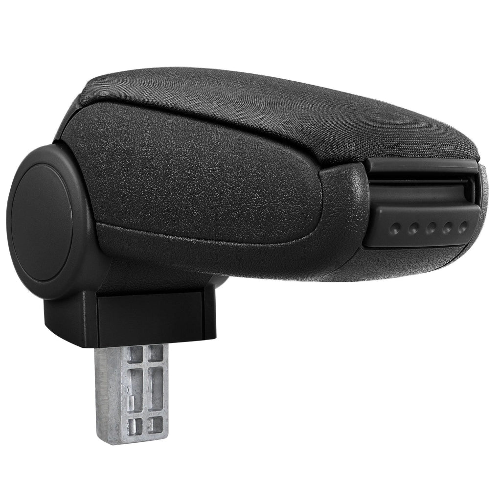 Bracciolo centrale per Opel Corsa D con scomparto imbottito in tessuto nero 03_0000579
