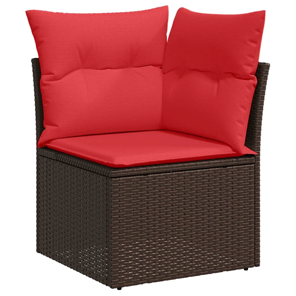 Set di divani 8 pz Marrone polyrattan 3346774