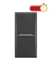 Bticino Axolute Deviatore Assiale 1P 16A Scuro HS4003