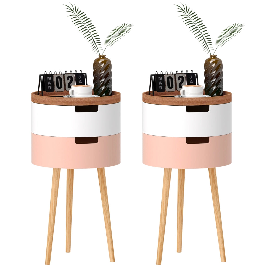 Tavolino da caff¨¨ a 3 livelli con vani ¨C Minimal ¨C Multicolore