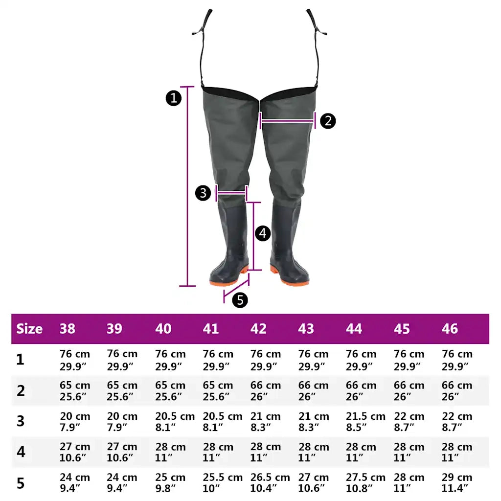 Waders Verde Scuro Misura 40 4017028