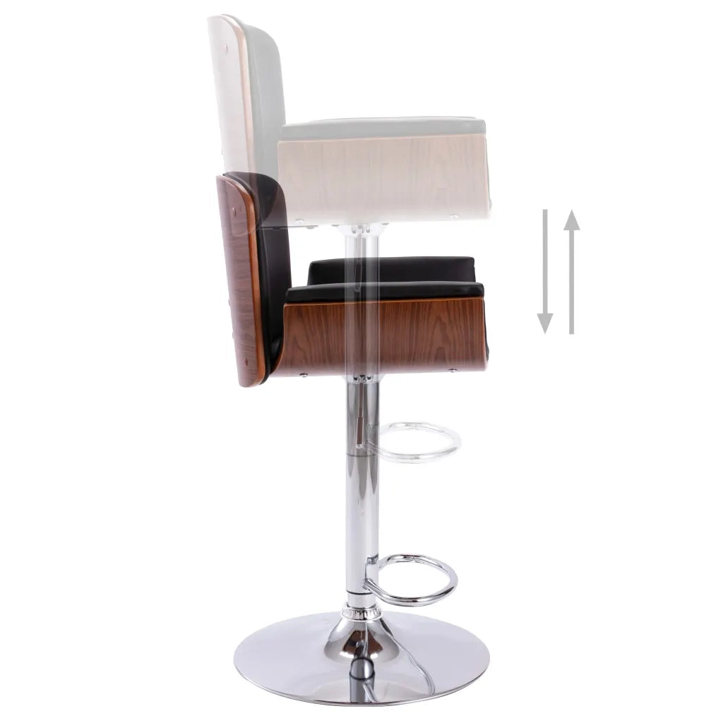 Sgabello da Bar Nero in Similpelle 287375