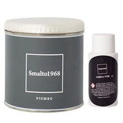 Smalto1968 base acqua vgr piastrelle ceramiche supporti difficili l 0.5 *** colore- piombo, confezione 1