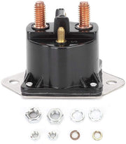 Relais a Magnetorimorzione 12V - 4 Terminali - Acciaio Inossidabile - Adatto per Evinrude B80 - Pacchetto Accessori Incluso - Nuovo di Zecca - Magnetorimorzione Elettrica