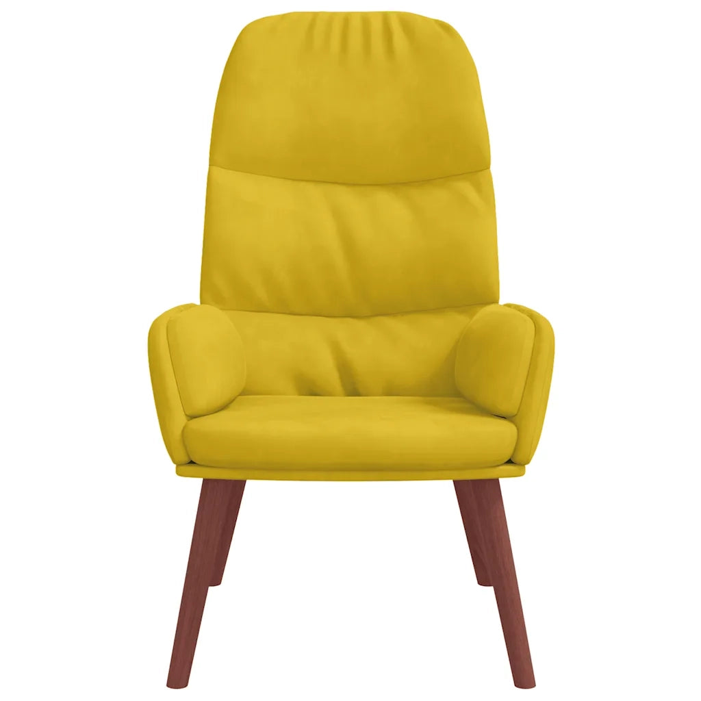 Poltrona Relax Giallo in Velluto 4102617