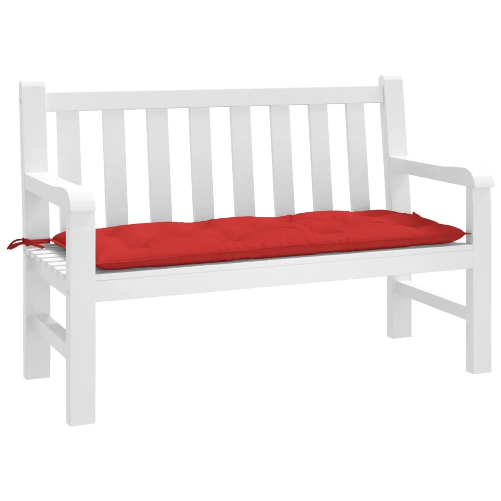 Cuscino per Panca-Cuscini per panchina Rosso 120x50x7 cm in Tessuto Oxford