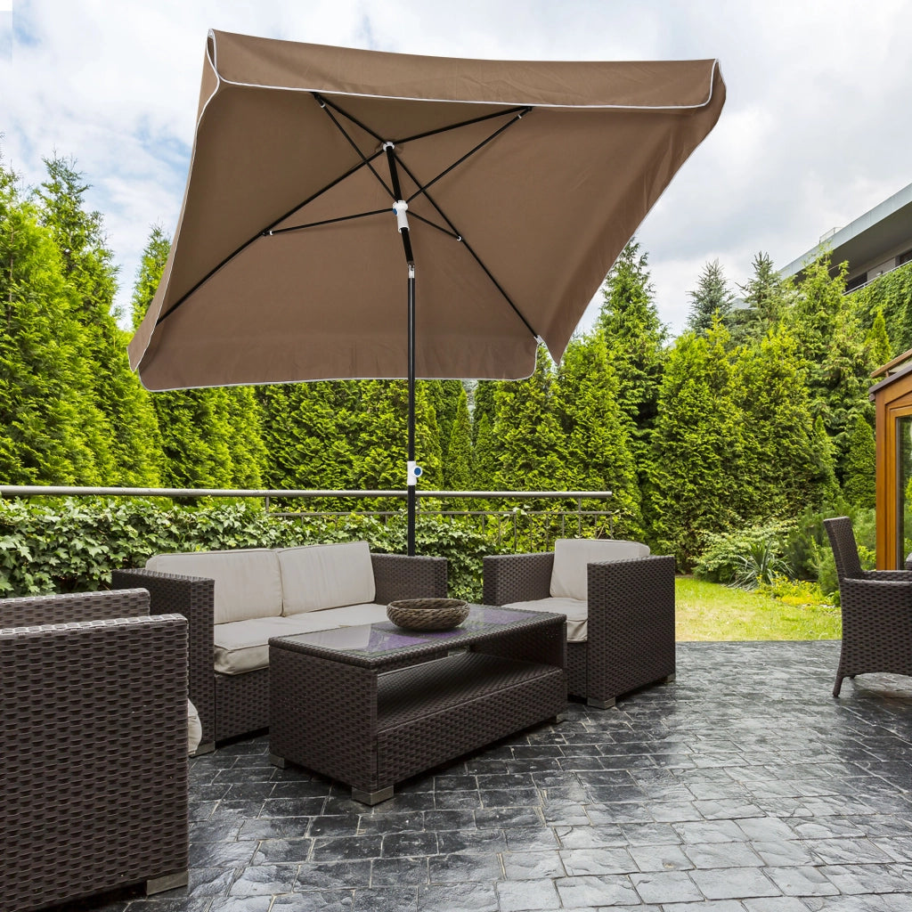 Ombrellone da Giardino ¨C Minimal ¨C Grigio 200x200 cm