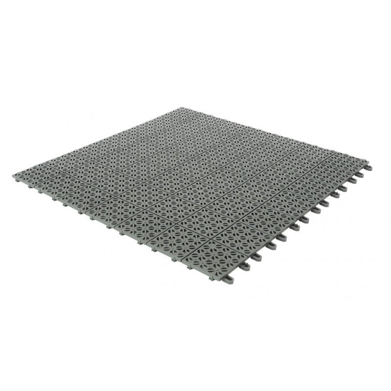 Set da 9 Piastrelle Flessibili in Plastica 55,5 x 55,5 cm da esterno, drenanti 2,7 m2 Colore: Verde