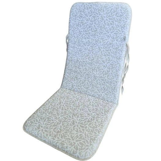CUSCINO SPALLA ALTA CORALLIUM BLANCO PER POLTRONE DA GIARDINO 110X48X2,5 CM