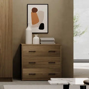 Como' Noce Naturale 3 cassetti 91x45xH 81