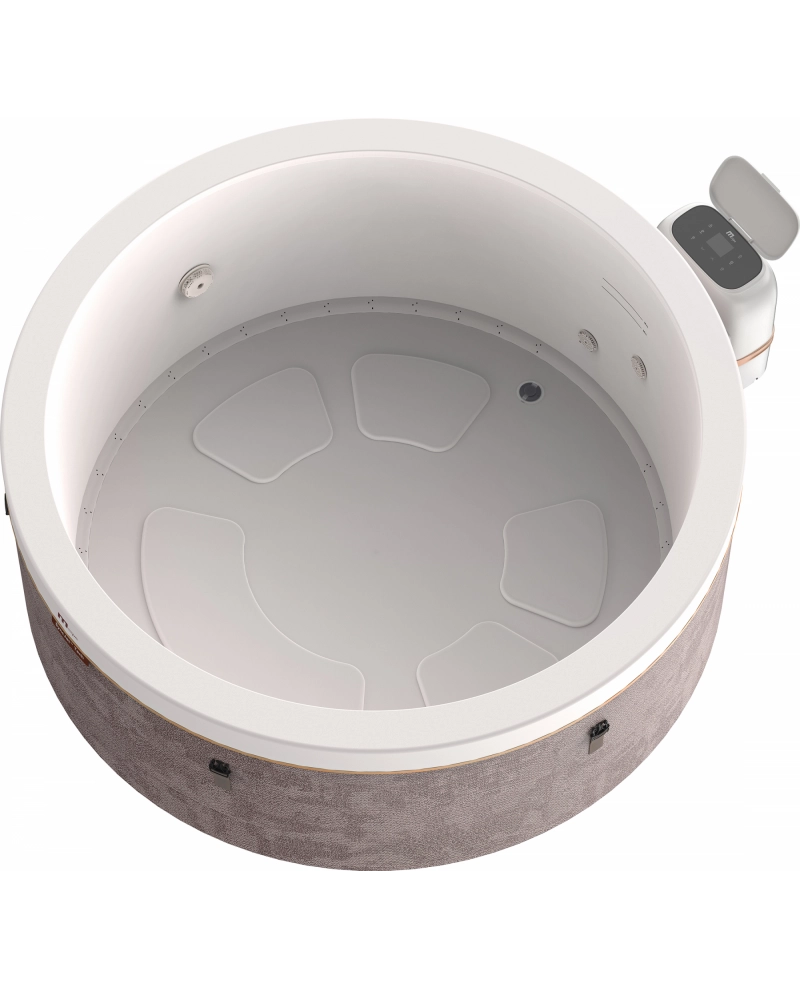 Minipiscina Idromassaggio Tonda 180cm Riscaldatore, Led Mspa Cocoon Plus