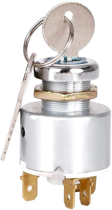 Interfaccia di Avvio per Contatti - 12V - Incluso 2 Chiavi - Formato Compattibile - Adatto per Auto Motocicli Barche - Sostituzione per Contattori di Avvio