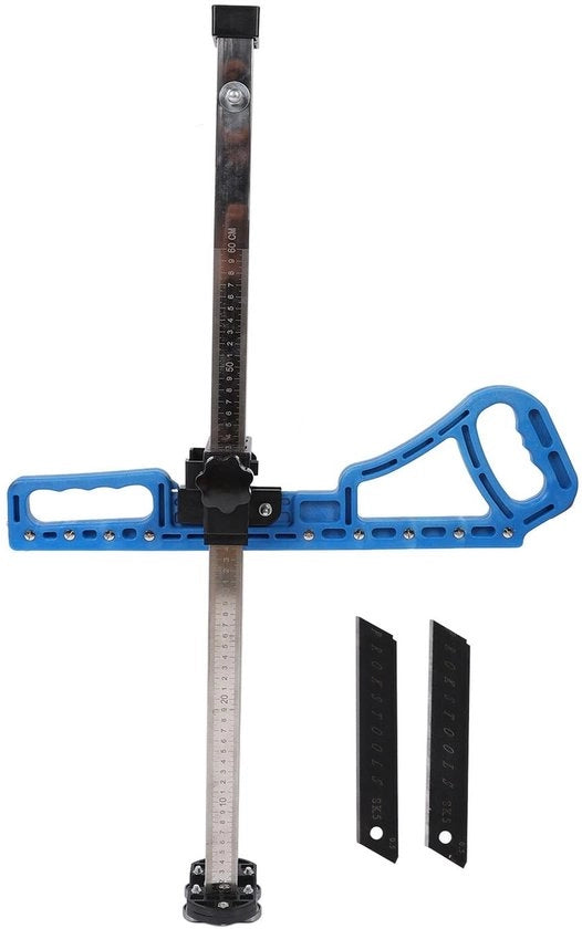 Taglierino per gesso professionale - strumento pieghevole - strumento da taglio portatile - scala 60 cm - efficiente e sicuro - progettazione spaziale risparmiatrice - taglia gesso