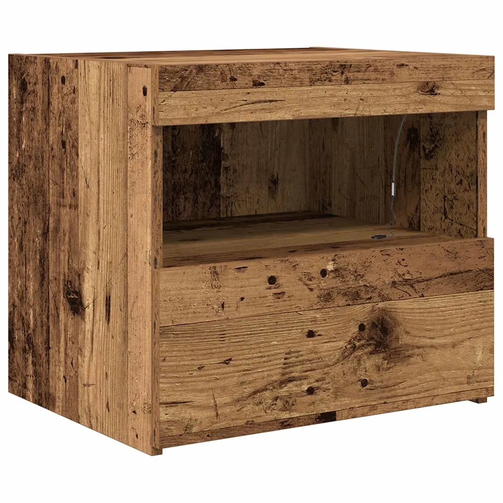 Armadio da Notte 2 pcs Legno vecchio 50 x 40 x 45 cm 862181