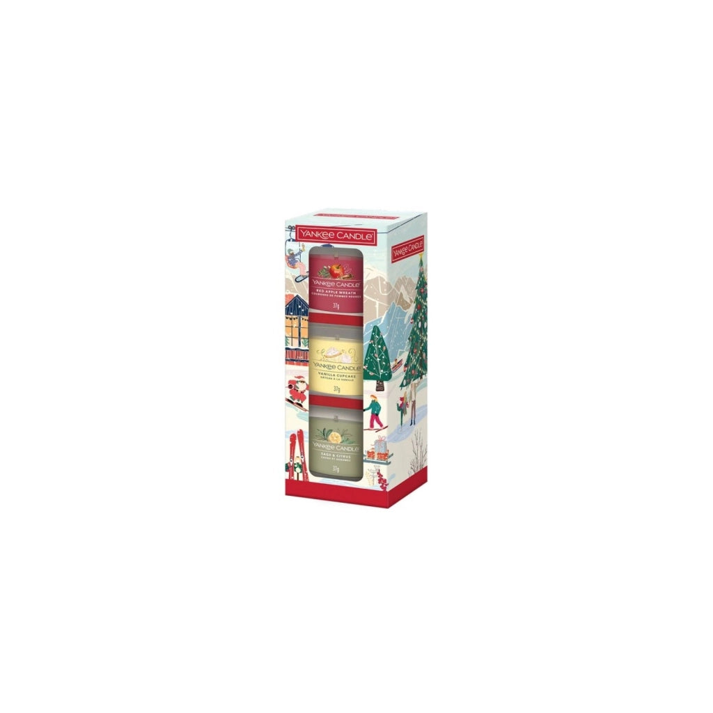 Confezione regalo Holiday Party 3 candele mini