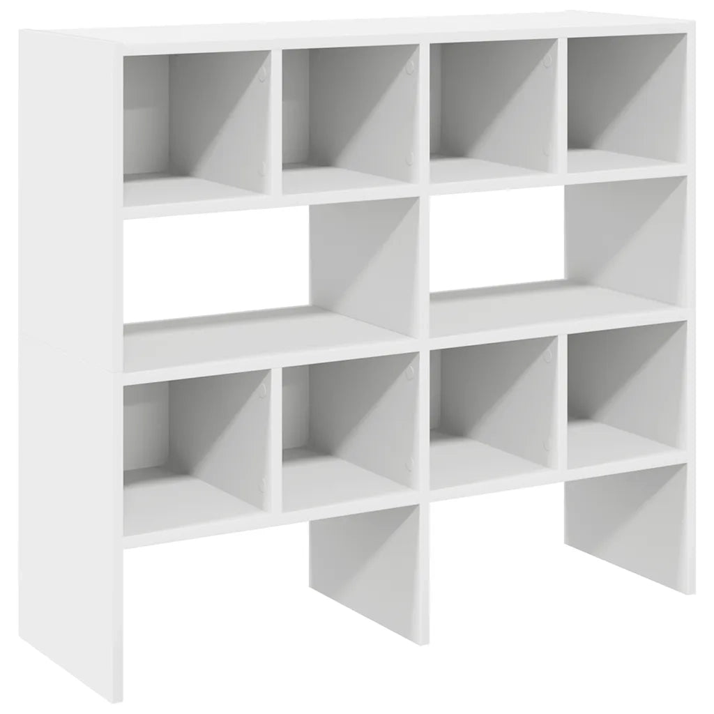 Scarpiere 2 pz Impilabili Bianche 89,5x30x40 cm 858840