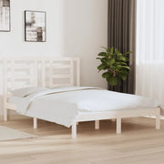 Giroletto senza Materasso-Struttura Letto Bianco 140x200 cm Legno Massello Pino 654051