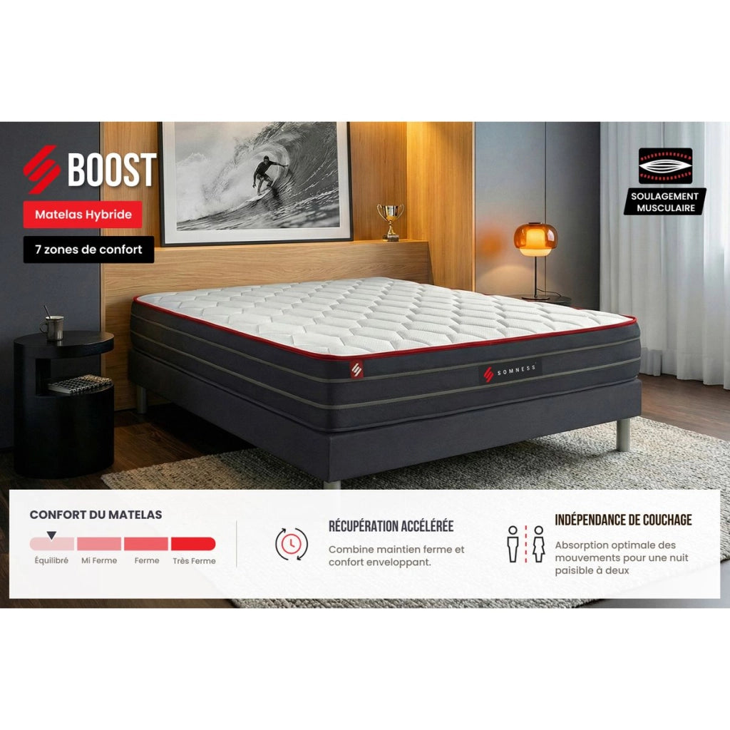 Set materasso e base 90x200 cm - Boost