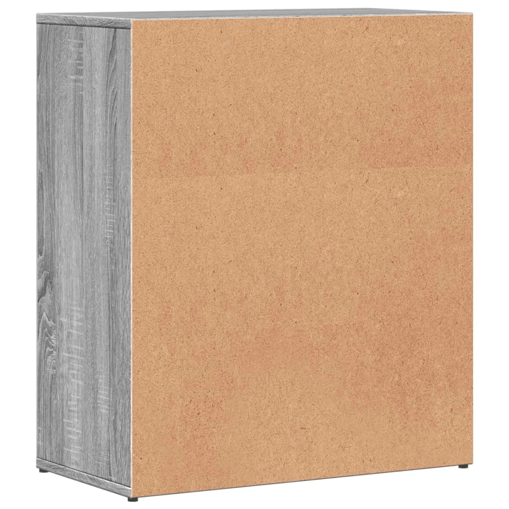Buffet credenza cassettiera armadio mobile contenitore organizer per cucina soggiorno salotti set da 2 Sonoma 60 x 31 x 70 cm legno ingegnerizzato grigio 02_0036957