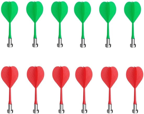 Dart magnetici 12 pezzi - Darts di sicurezza - Adatti a bambini/adulti - Per uso all'aperto/interno - Per feste/sport - Materiale plastico morbido con testa magnetica
