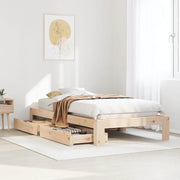Giroletto senza Materasso-Struttura Letto 75x190 cm in Legno Massello di Pino 822233