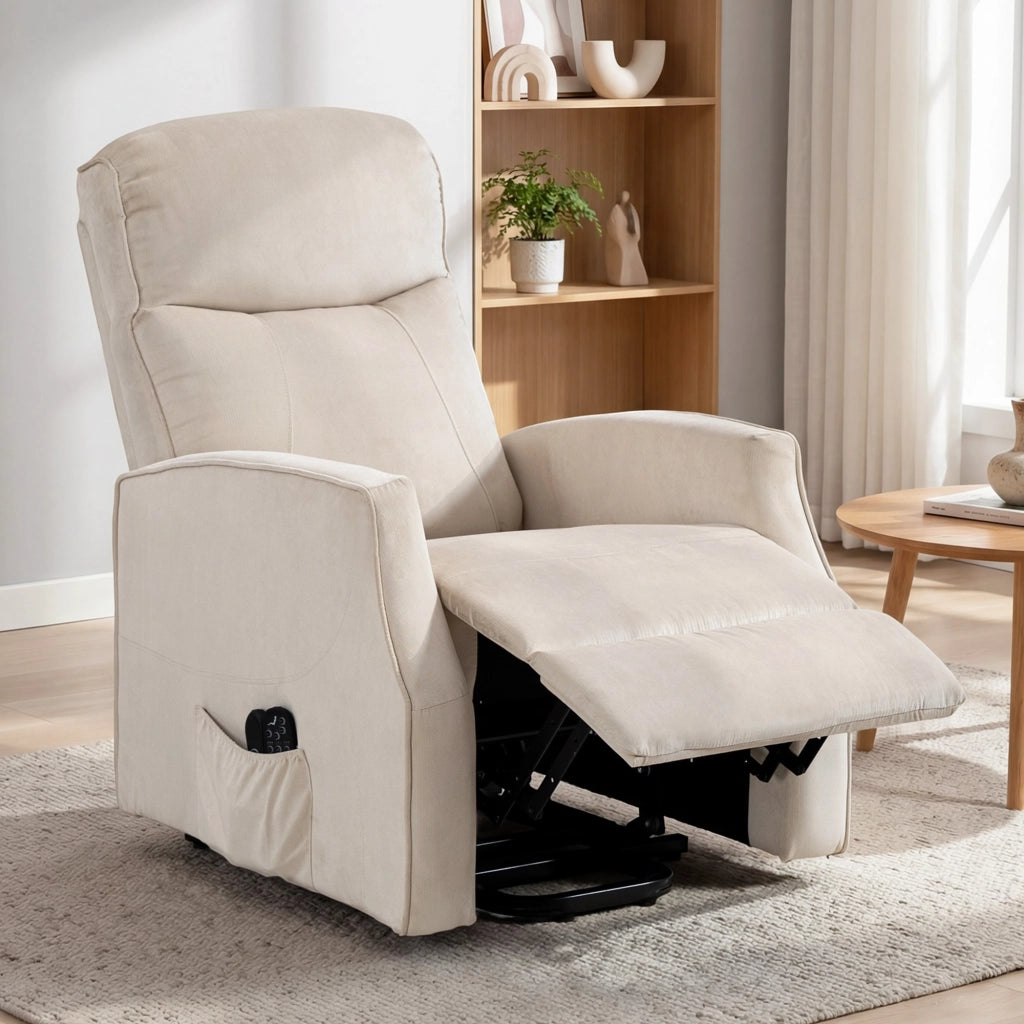 Poltrona Elettrica Alzapersona Massaggiante ¨C Zephmum ¨C Beige