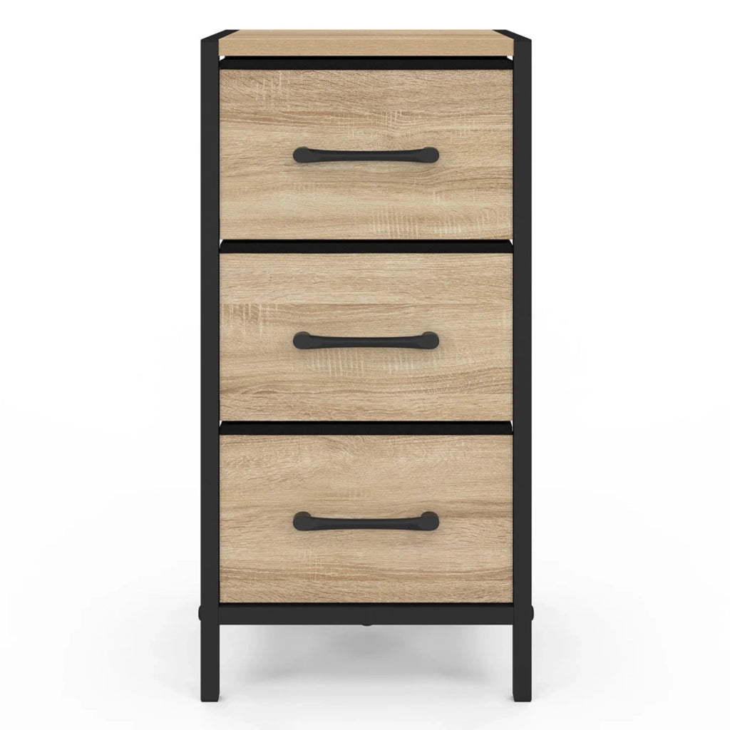 IDMarket - Set di 2 comodini a 3 cassetti UTAH