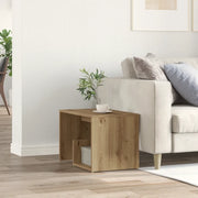 Tavolino-Tavolino da soggiorno-Tavolo Rovere Artigianale 59x36x38 cm in Legno Multistrato