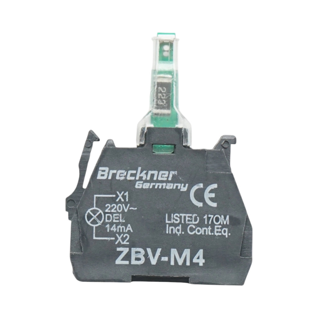 Elemento di blocco contatto ausiliario LED 220V/14mA Breckner Germany