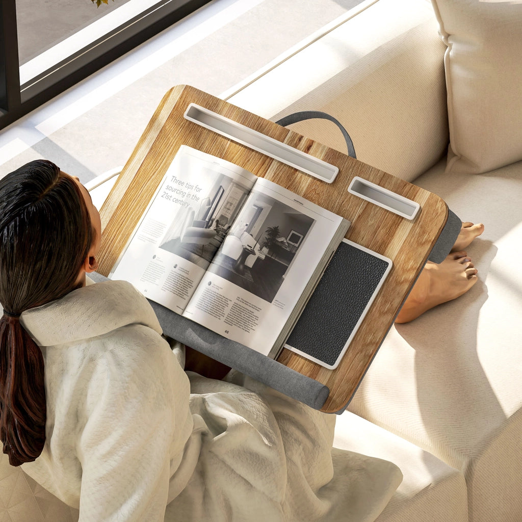 Letto con tavolo per laptop e supporto tablet ¨C zephmum ¨C 160x200 cm