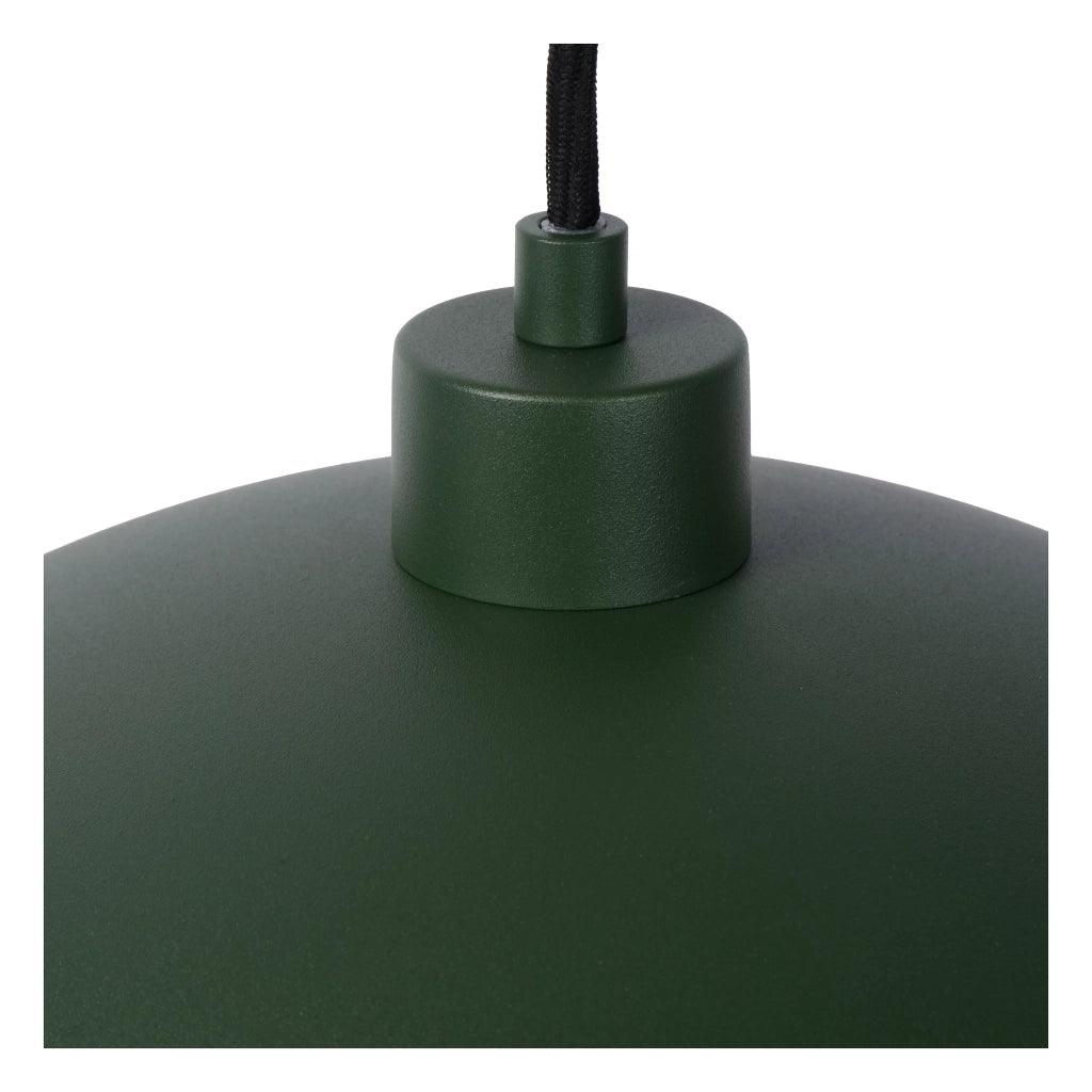 Lampada a sospensione verde interno oro Siemon E27 Lucide