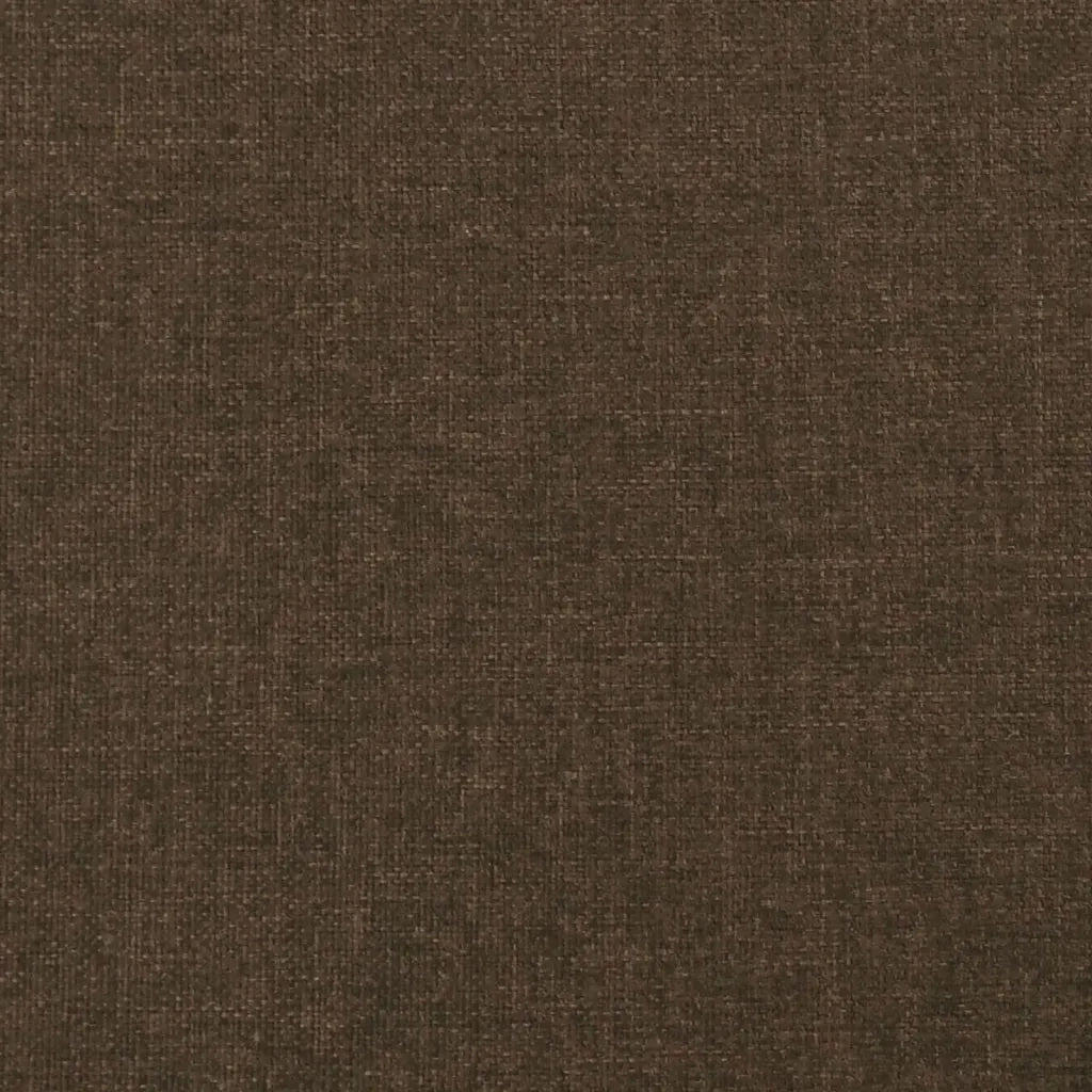 Testiera ad Orecchio-Testata con Orecchie Marrone Scuro 83x16x118/128 cm in Tessuto 323003