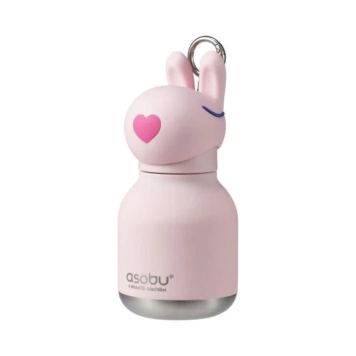 Mini Bestie coniglio - Borraccia termica da 200 ml con cannuccia