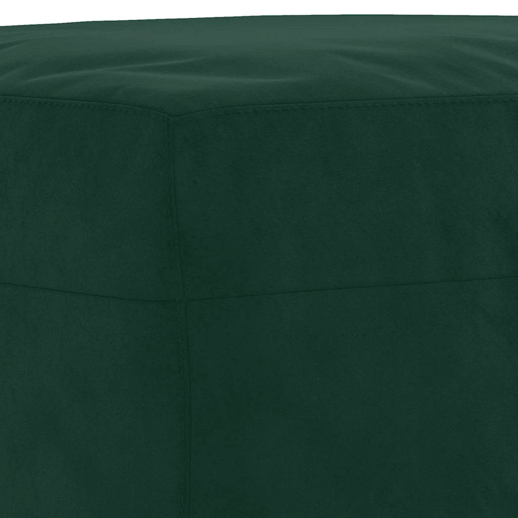 Set di Divani 3 pz con Cuscini Verde scuro in Velluto 3202222