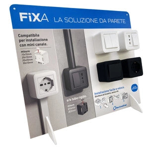 ESPOSITORE DISPLAY CASSETTA FIXA ORIZZ 43X36CM- ELECTRALINE- 1,0 pz