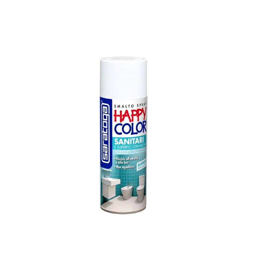 HAPPY COLOR SMALTO SPRAY PER SANITARI BIANCO 400ML