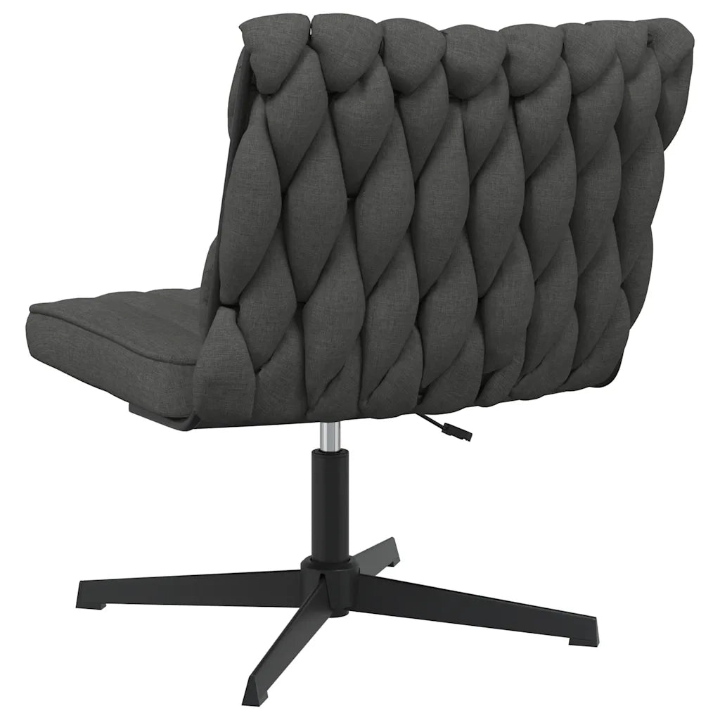 Sedia da Ufficio Girevole Grigio Scuro in Tessuto 4105402