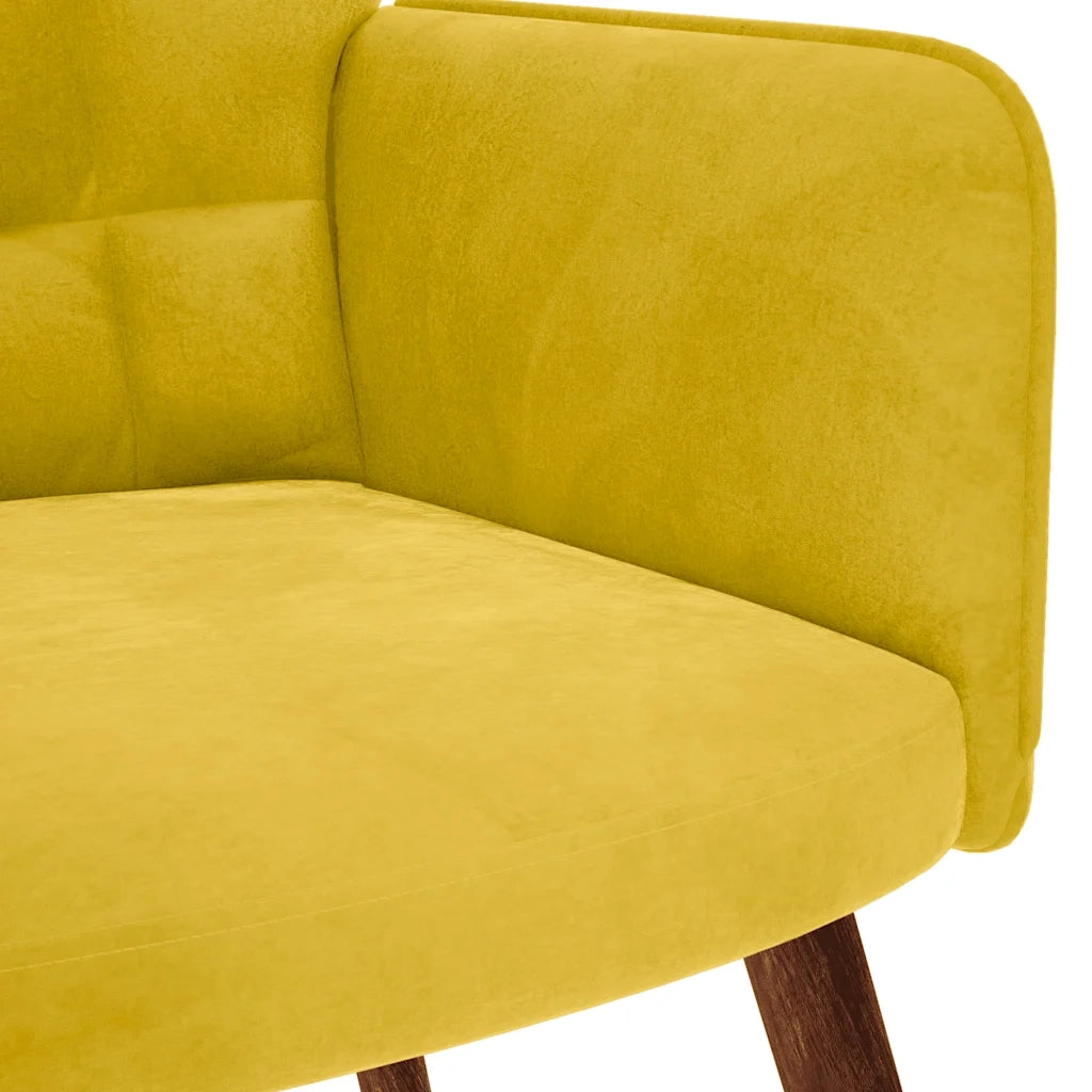 Poltrona Relax Giallo in Velluto 4016817