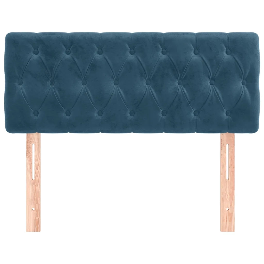 Testiera Blu Scuro 100x7x78/88 cm in Velluto 346338
