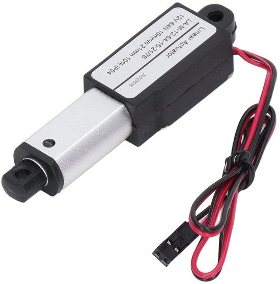 Attuatore Lineare in Alluminio - Miniatore elettrico - 12V - Protezione circuito - Interruttore finale - Ampia applicazione - Micromotore