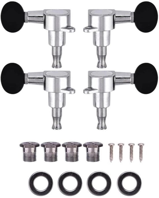 Componenti per Ukulele - Vibranze per Ukulele - Duratura e Affidabilità - Finestra in Acciaio Inox e Nero - Strumenti Musicali - Per Appassionati di Musica...