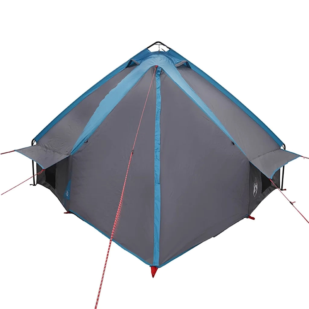 Tenda Teepee per 8 Persone Blu e Grigio 490 x 410 x 210 cm