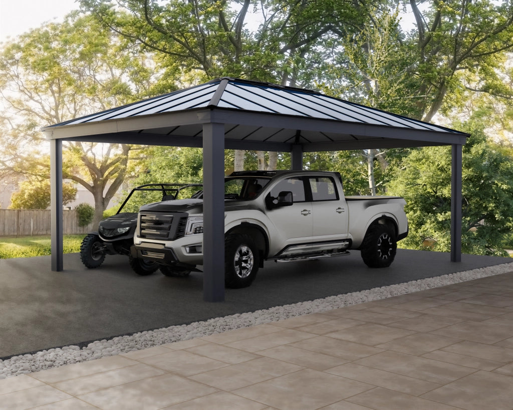 Carport doppio in alluminio Colorado 4.3X6