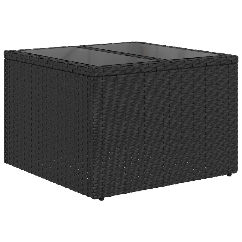 Set di divani 8 pz Nero e Bianco Crema 3448045