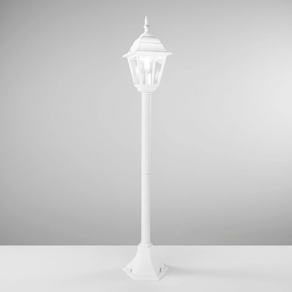 PALETTO ROMA BIANCO 1 LUCE ATTACCO E27 IP44 14,6X14,6X104CM