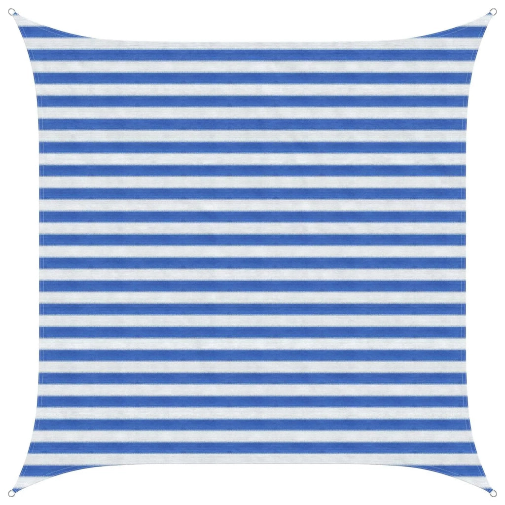 Telo Ombra Blu e Bianco 2,5 x 2,5 m HDPE 42032867