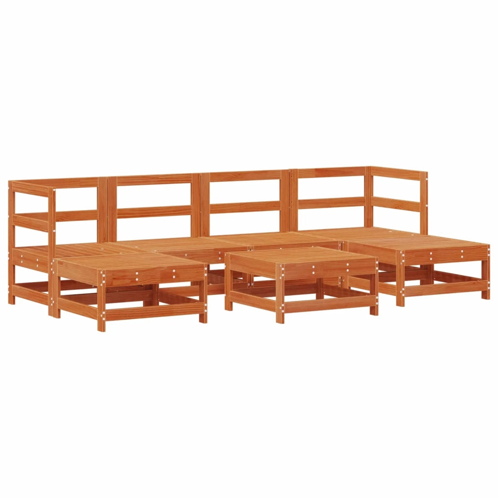 Set Lounge da Giardino 7 pcs Marrone Cerato 3418073